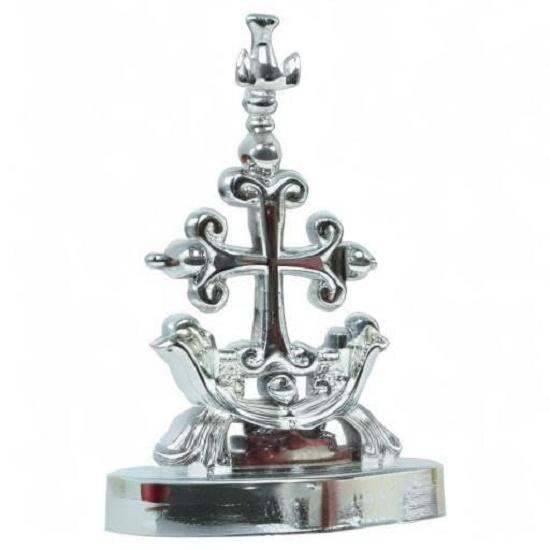 Крест Святой Фома Христианские святые кресты Декоративная статуэтка Фигурка для домашнего декора Подарки на приборную панель автомобиля на новоселье Для гостиной (Серебряный)