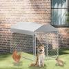 VidaXL Outdoor Kennel with Roof for Dogs 2x1x1.25 M Enclosure Cage Doghouse 144492