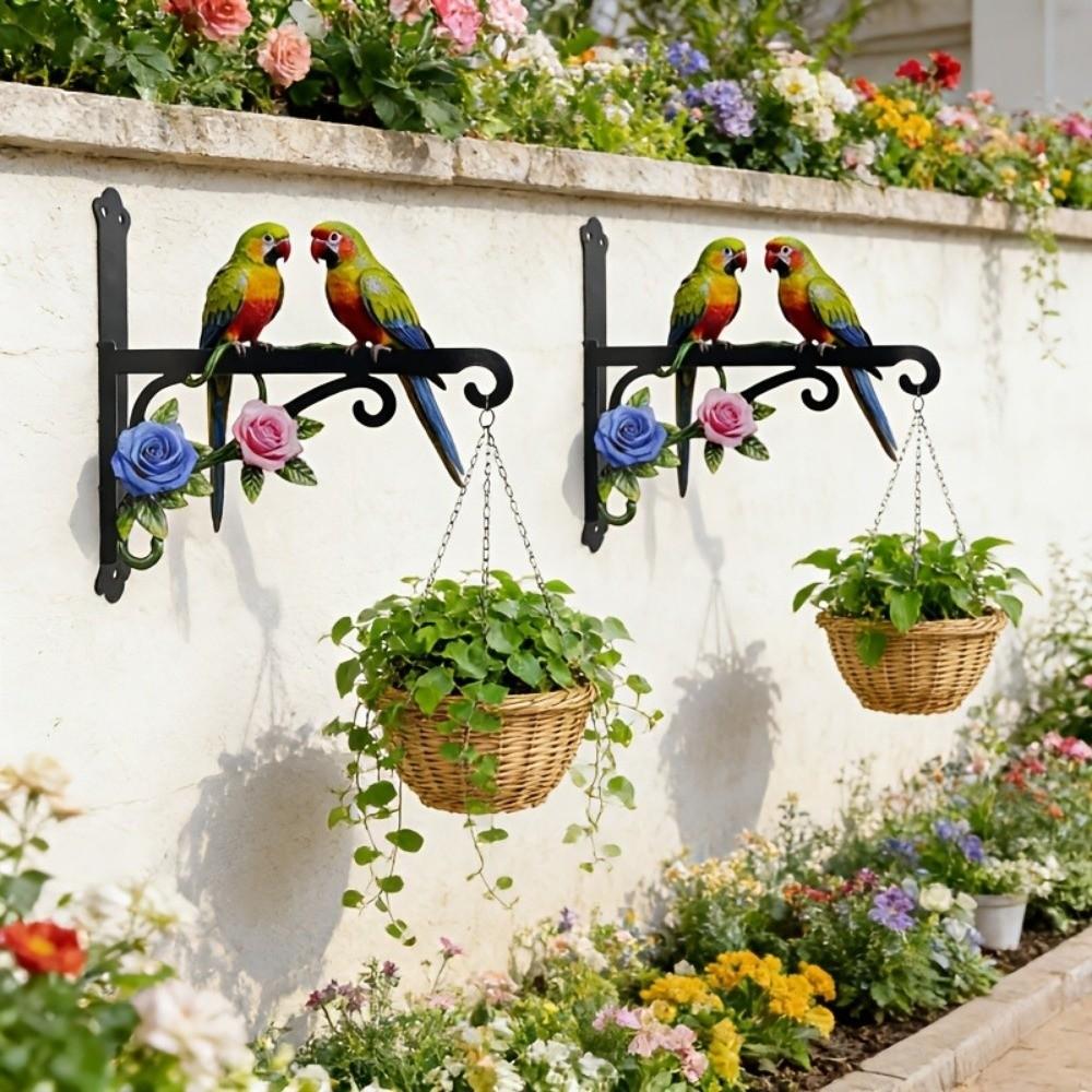 Rust-Proof Hanging Bracket Colorful Metal Decorative Rack Beautiful Wall Hook Corridor