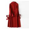 Hepburn-Style Women's Slim Fit Double-Faced Cashmere Wool Coat 2024