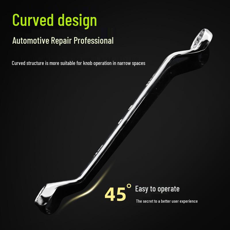 Набор двусторонних накидных ключей с зеркальной полировкой: Инструмент для ремонта очков и автомобилей 8-55 мм