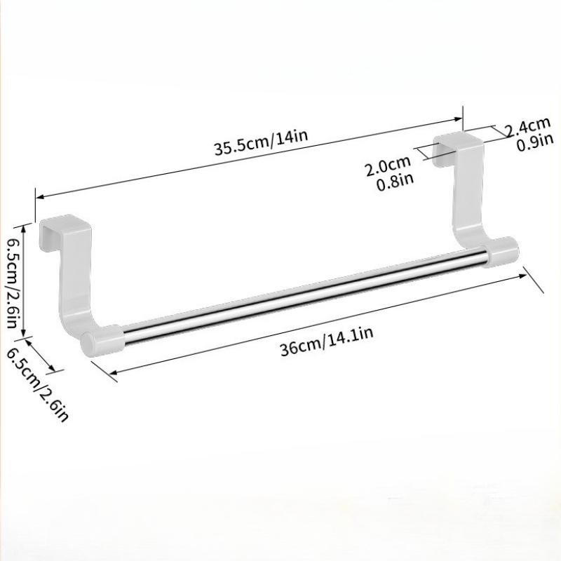 Wall Mounted Kitchen Cabinet Towel Rack - A Space Saving Cloth Rack Suitable for Homes and Bathrooms,No Drilling Required