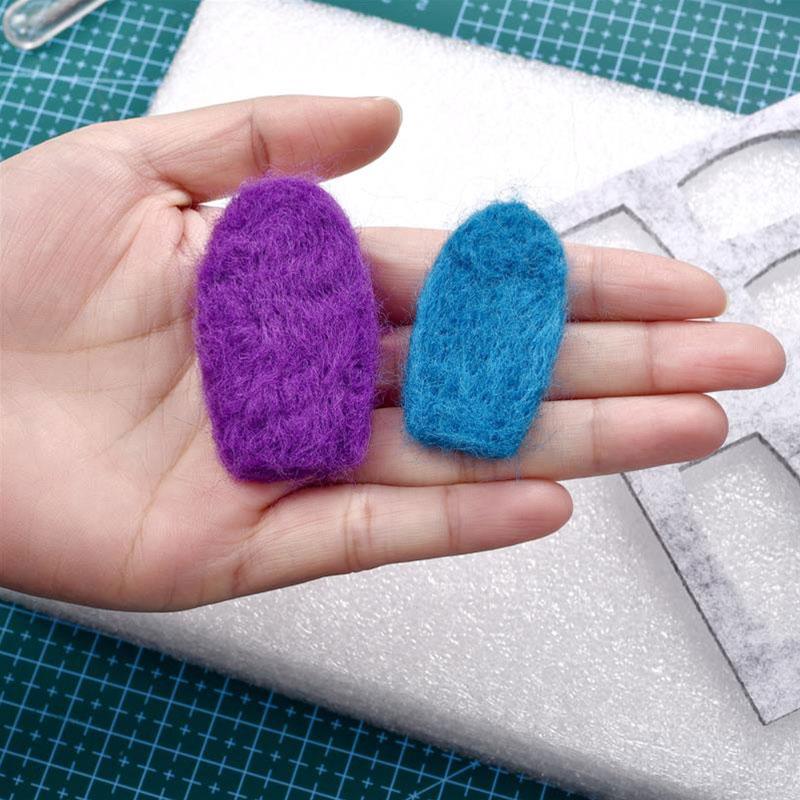 38 Colors Felt Craft Felting Wool Fiber Felt Fabric Felting Pack DIY Handmade Toys 5g/10g/20g/50g