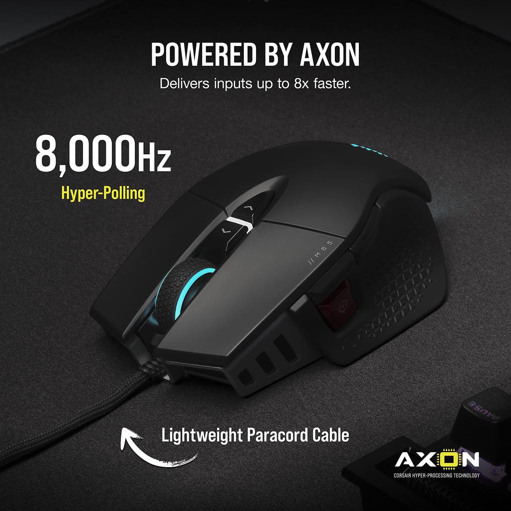 Игровая мышь Corsair M65 RGB ULTRA 8000Hz Черная -blk-, Гиперполяризующая, CH-9309411-AP2,