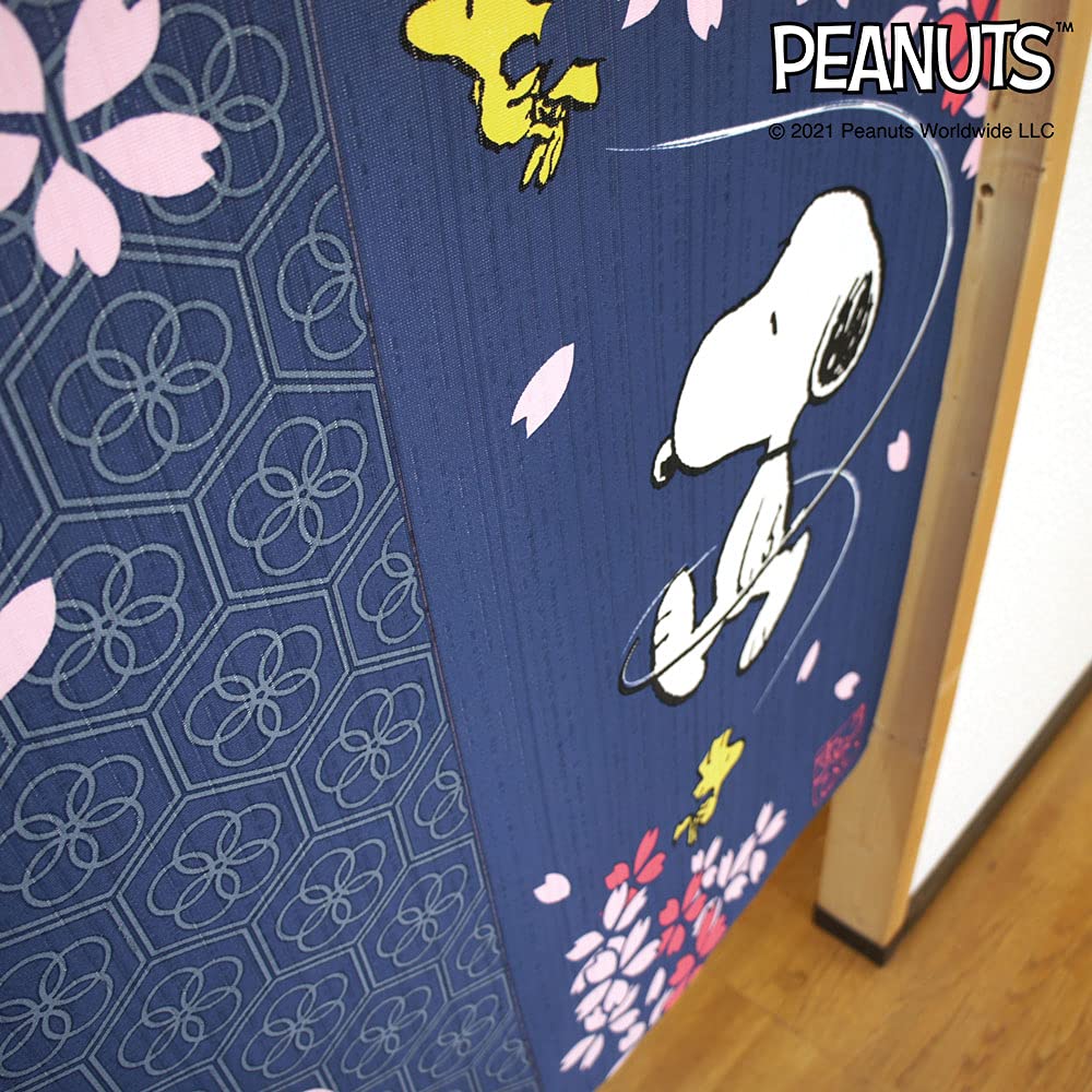 Noren Kobo Snoopy Goods Noren Noren Разделитель комнат Занавеска Cherry Blossom Blooming SNOOPY PEANUTS Ширина 85 см Длина 150 см 11410
