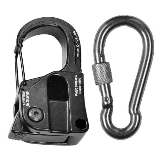 Rope Tensioner Self-locking Regulator Rustproof Lightweight Portable Strong Load-Bearing Ergonomic Quick Fix Buckle Cord Adjuster