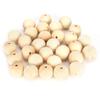 30Pcs Round Beads Wooden Perforated Ball Spacer Jewelry Decoration Making Accessories 40mm
