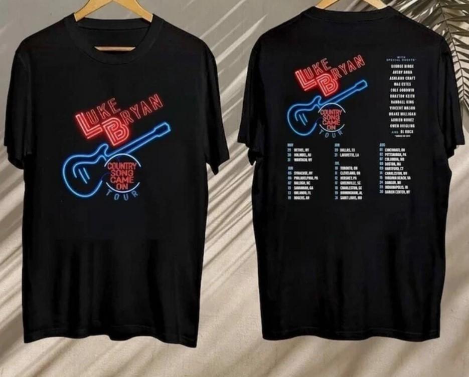 Luke Bryan Country Song Came On Tour 2025 , Luke Bryan 2025 Concert T-Shirt Unisex T-Shirt