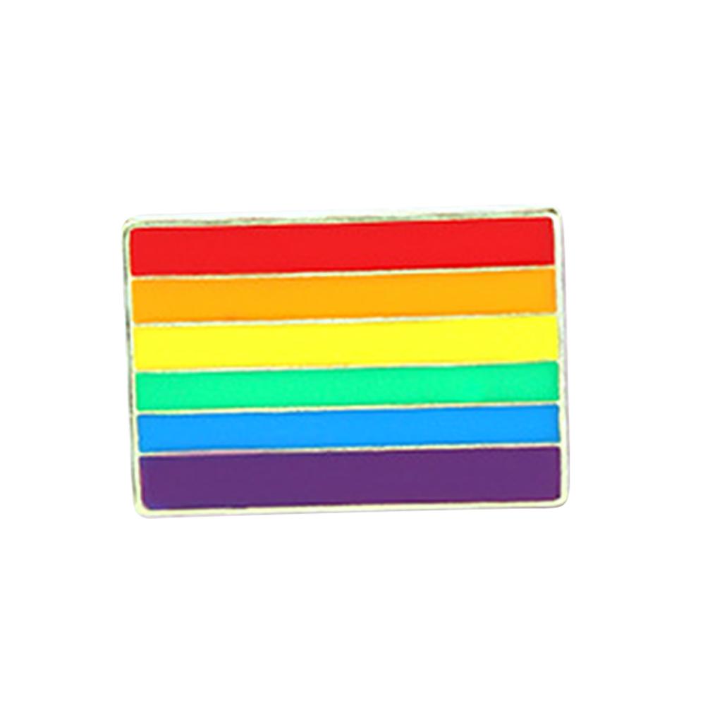50pcs Gay Pride Rainbow Brooch Creative Victory Heart-shaped Cute Lapel Pin Decorations For Clothes Bags Hats