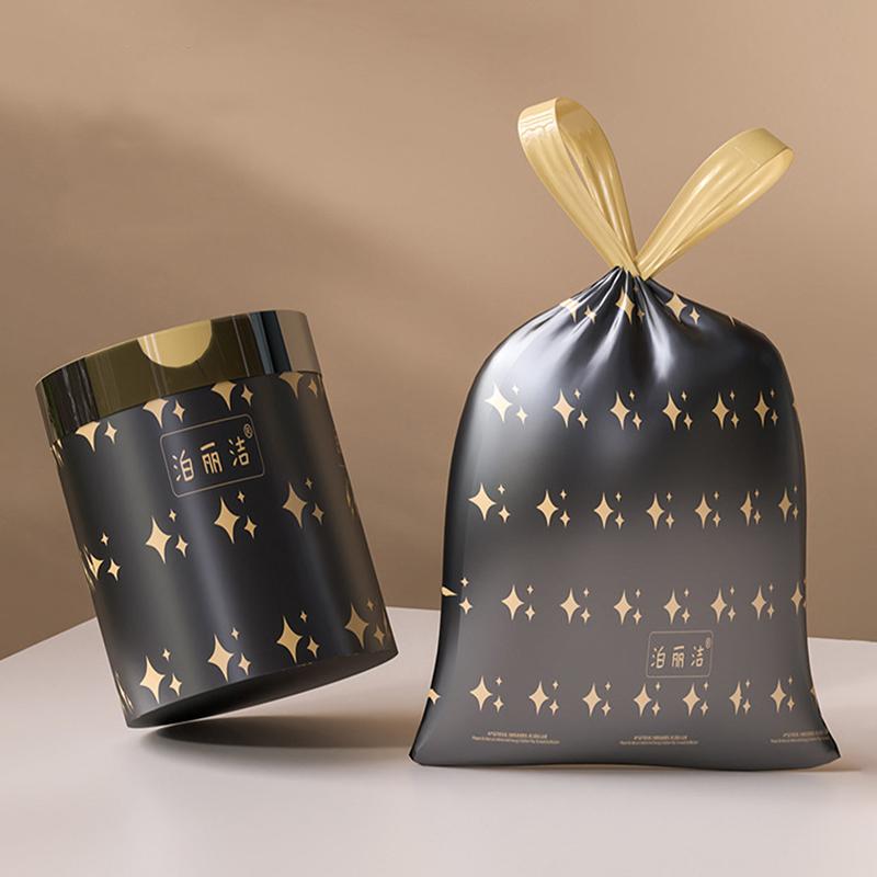 15/100 шт кухонные бытовые мусорные мешки на шнурке, мусорные мешки на шнурке 4 галлона прочные мусорные мешки на шнурке