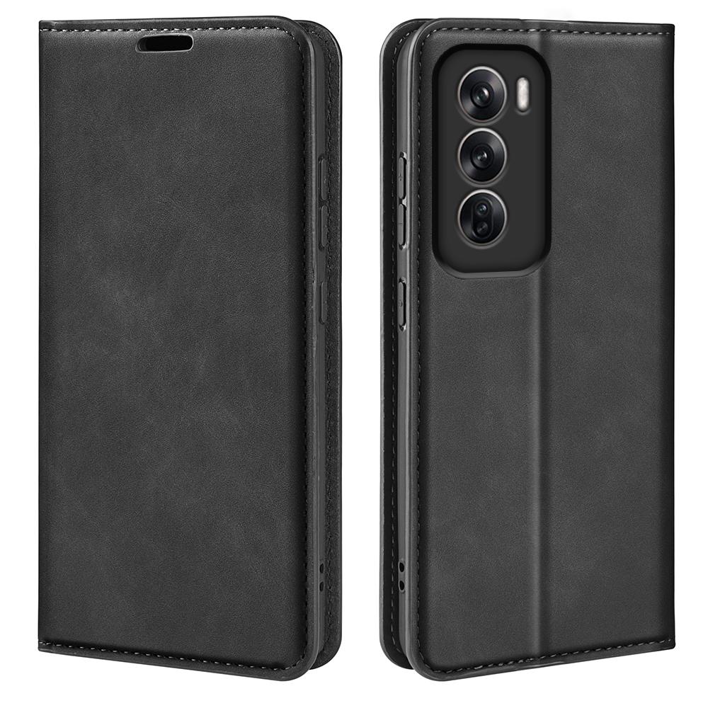 For Oppo Reno12 Pro 5G (Global) Case Skin-Touch Leather Wallet Phone Cover