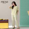 Pabonu Spring and Summer Women's Home Sleepwear Avocado Green Fresh Set HK