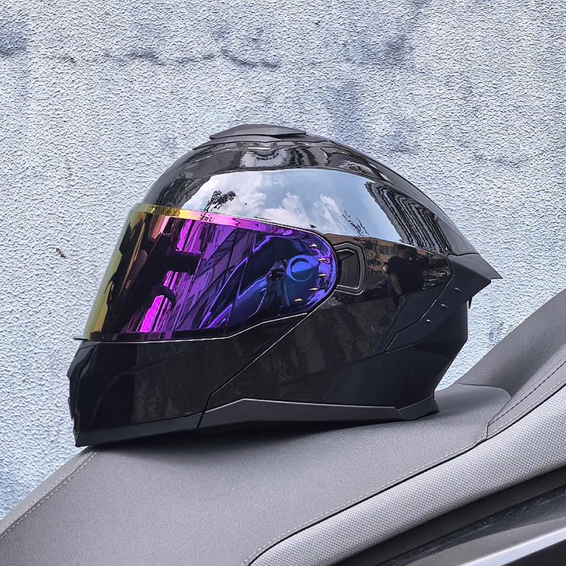 Модульный мотошлем-трансформер LVS с двойным стеклом, полнолицевой шлем Casco para Motos, высококачественный шлем, одобренный DOT