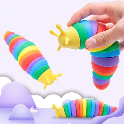Экологически чистые милые 3D игрушки для снятия скуки, пластиковые детские сенсорные слизни, игрушки для вечеринок, сувениры для сжимания