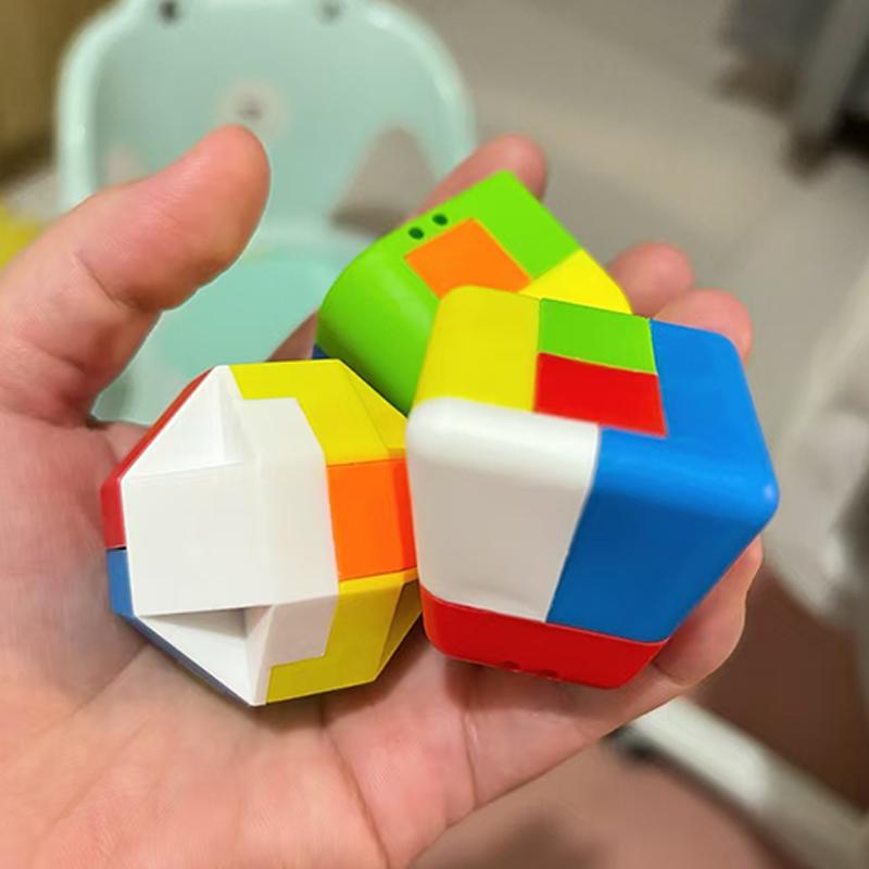 Игрушки Развивающие 12 ШТ Замок Лубаня 3D Пластик Разблокировка Соединение Головоломка Сенсорная для Ума IQ Тест на Логику Головоломка Подарки