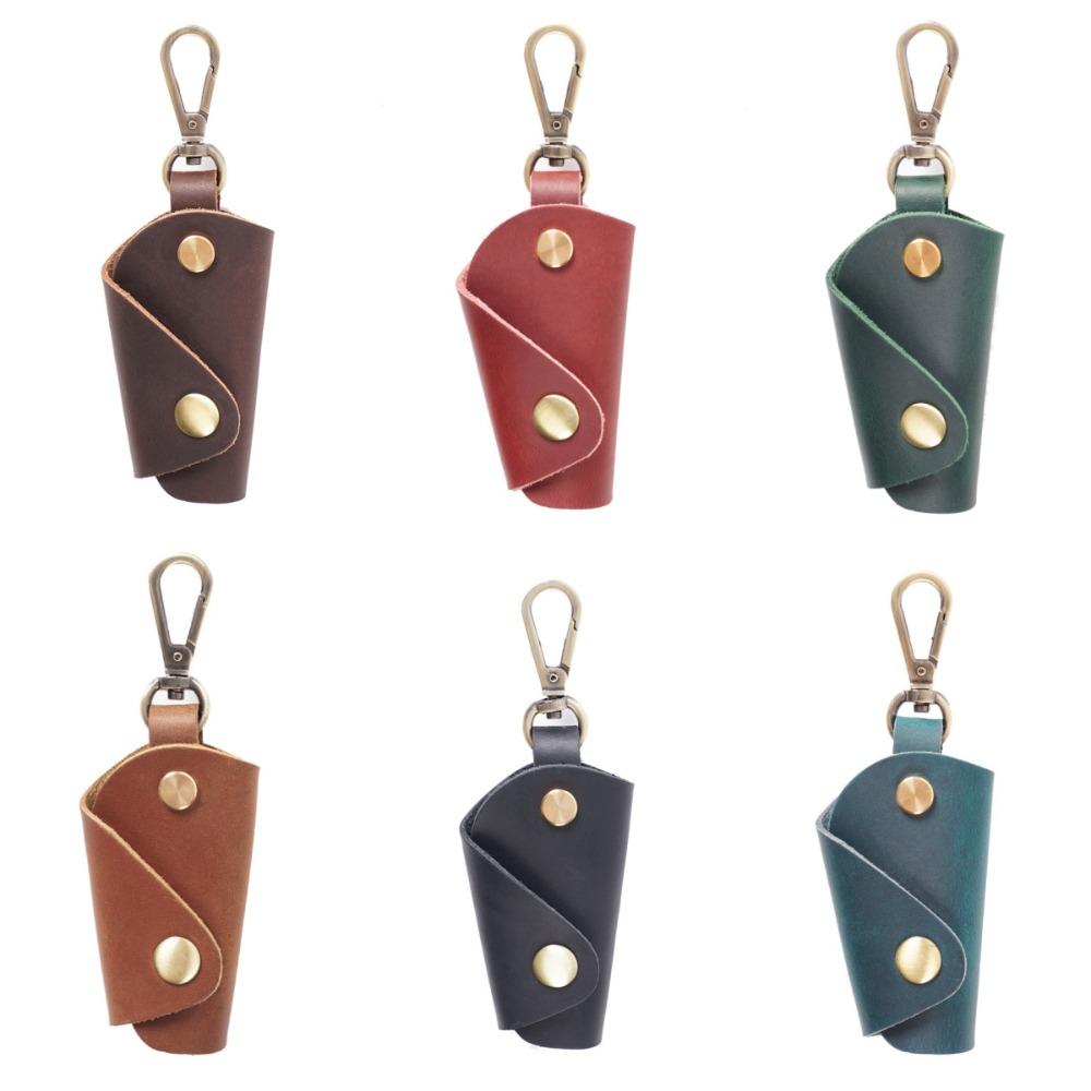 Luxury Mini Key Bag Genuine Leather Pocket Keychain Case Creative Men Car Key Pouch Car Accessory