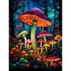 Алмазная картина, полная дрель, грибной пейзаж, круглая алмазная живопись, ручная работа, олень, животное, сделай сам, алмазная мозаика, картина, украшение дома
