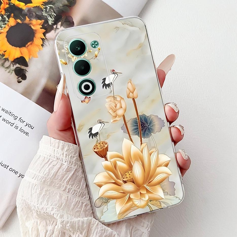 For Oppo A5 5G 2025 Case CPH2735 Luxury Fashion Painted Cover Soft Slim Phone Case For Oppo A5 Pro CPH2695 OppoA5 A5Pro 5G Shell