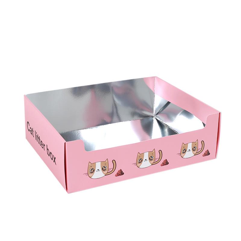 Складной одноразовый лоток для кошачьего туалета для путешествий и использования на открытом воздухе