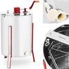 Honey extractor, manual, 4-frame honey centrifuge, stainless steel