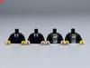 Набор MOC Bricks Серия Костюмы Шеф-повар Жених Туловище Ткань 4 см Часть Тела Фигурки Образовательные Строительные Блоки Собранные Игрушки Пластиковая Кукла