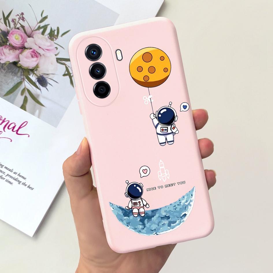Чехол для Huawei Nova Y70 Plus Чехол для телефона Nova Y70 4G Милый Мультяшный Астронавт Мягкий Силикон Funda Для Huawei Nova Y70Plus Capinha