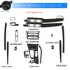 Carbon Fiber For BMW 5 Series F10 F11 2011-17 Car Film Interior Sticker Center Console Gear Dashboard Air Door Handle Lift Panel