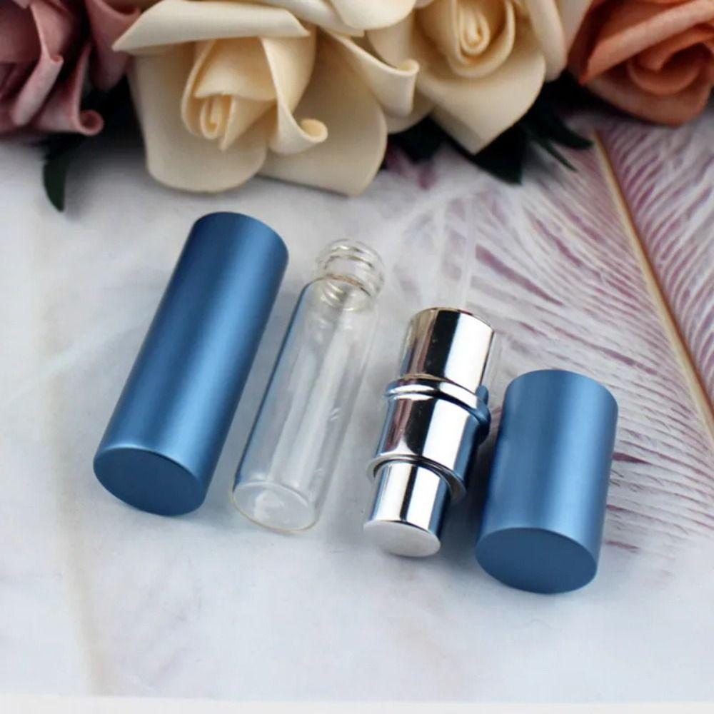 10ml Perfume Glass Bottle Aluminum Liquid Container Portable Perfume Atomizer Travel