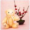 [USED]Steiff Teddy Bear Ume Plum Flower Japan Limited Edition Collectible Plush Doll