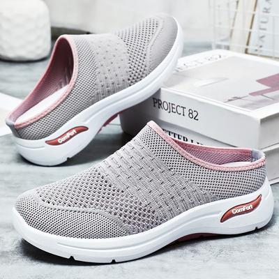 Туфли женские туфли универсальные летние новые баотоу полушлепанцы на одном педале носить однотонные универсальные повседневные туфли