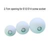 3cm 2.7cm Opening Threaded White Glass Shade Replacement for E14 E12 Screw Socket D10cm D12cm D15cm Lamp Cover for Thread Holder