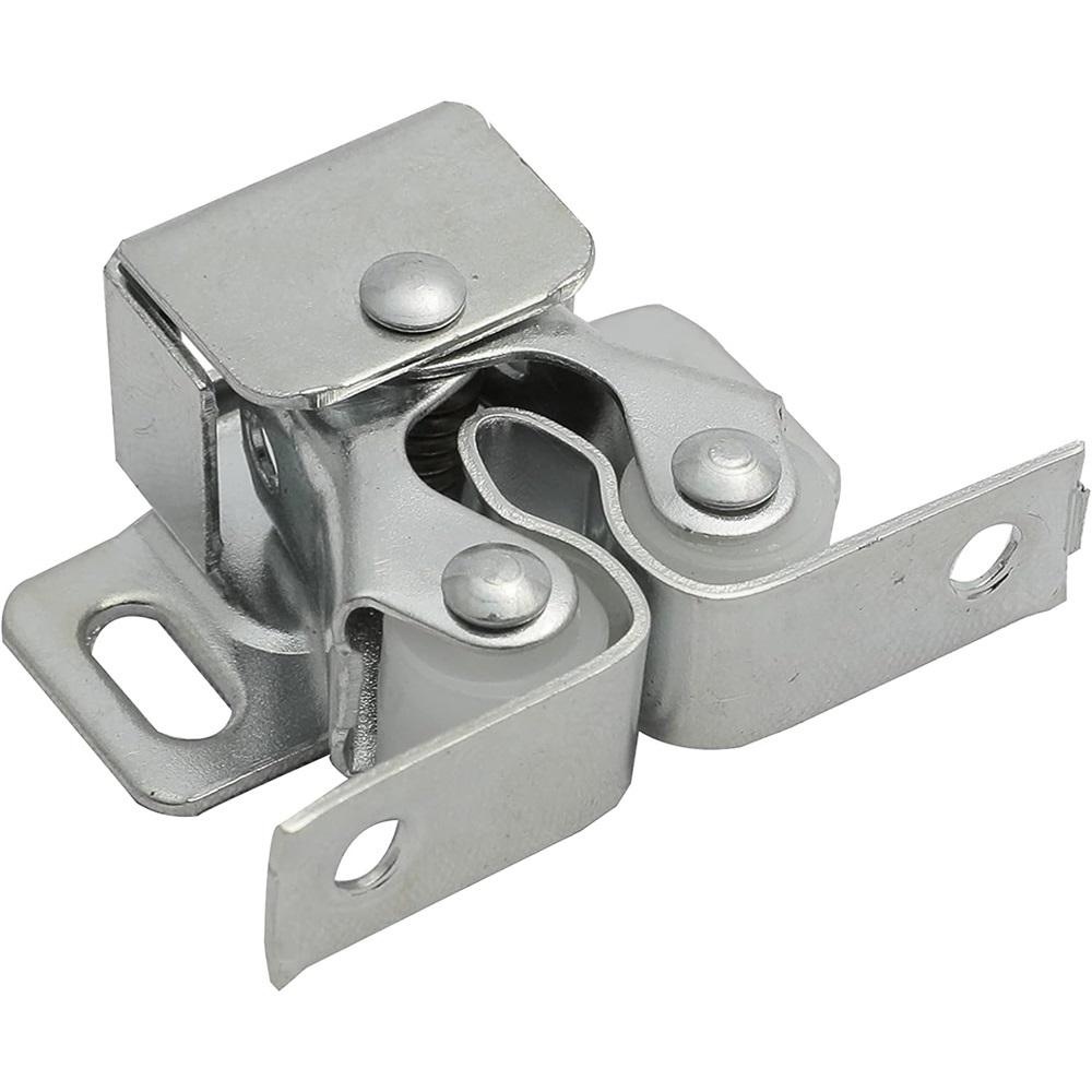 Door Catches Latches, 4 Pack Double Roller Strong Hold Cupboard Cabinet Door Catches, Double Roller Catches Cabinet Catches Door Latches