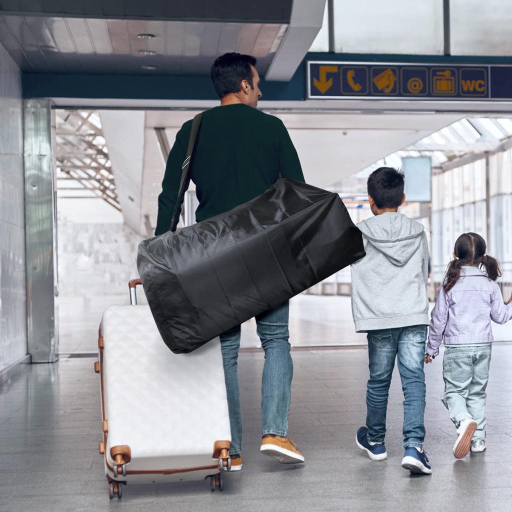 Чехол для коляски LIHAO для хранения в самолете, для хранения на открытом воздухе, водонепроницаемая сумка, прочная, большого размера, тип A, тип B, ремень двойного назначения в комплекте, для путешествий, большая вместимость