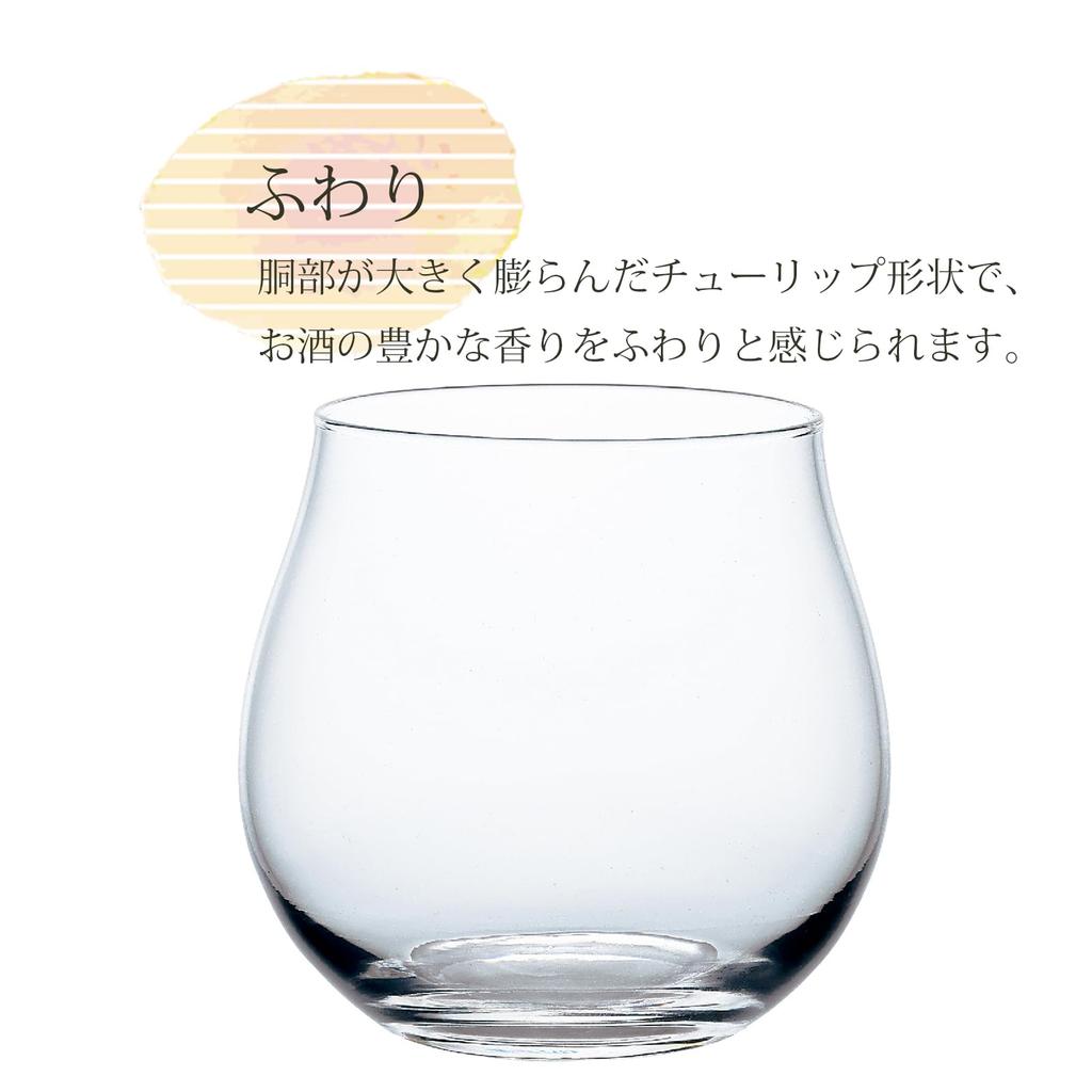 Toyo Sasaki Glass Sake Made in Dishwasher Sake Glass, "Fuwari" Series, 230ml, Japan, Safe, Cup, Glass, B-00317