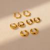 Серьги из нержавеющей стали для женщин, маленькие, золотистого цвета, круглые, кольца, украшения для пирсинга ушей, свадебные pendientes mujer
