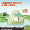 1 Улучшенный магнитный двусторонний очиститель окон из АБС-материала, многоразовый и регулируемый, подходит для толщины стекла 3-30 мм