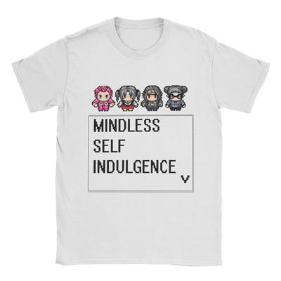 Футболка для мужчин MINDLESS SELF INDULGENCE РЕТРО Игровая Юмористическая Однотонная Футболка с круглым вырезом и рукавами Новинка Одежда