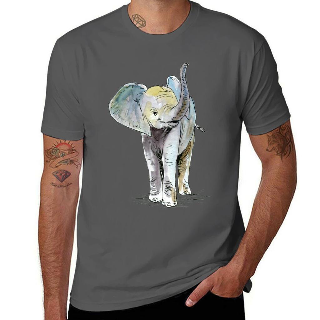 Baby Elephant Tshirt Big And Tall Casual Tshirt