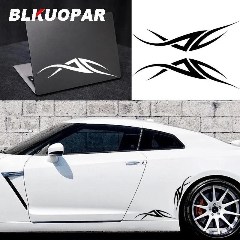 BLKUOPAR for Tribal Flame Car Stickers Waterproof Creative Decals Laser Die Cut Air Holography Motorcycle Decor Vinyl Car Wrap