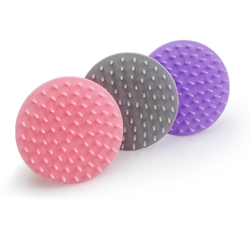 Oracle Bone Silicone Scalp Shampoo Brush - Soft Bristles, Suction Cup Handle, Massage & Cleaning Brush for Showers