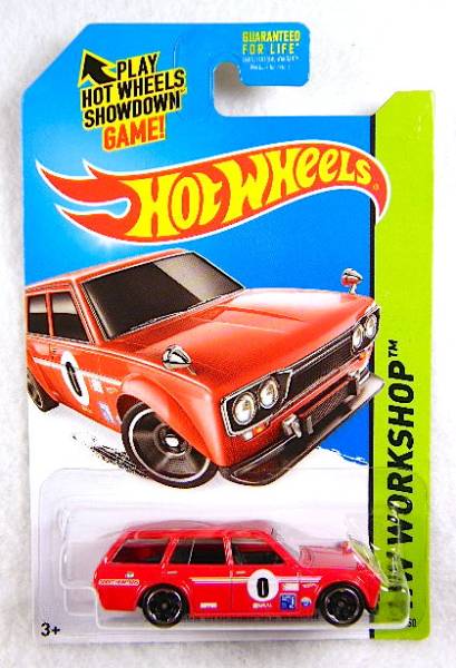 Hot Wheels 2014 Datsun Bluebird 510 Wagon First Model Red '71
