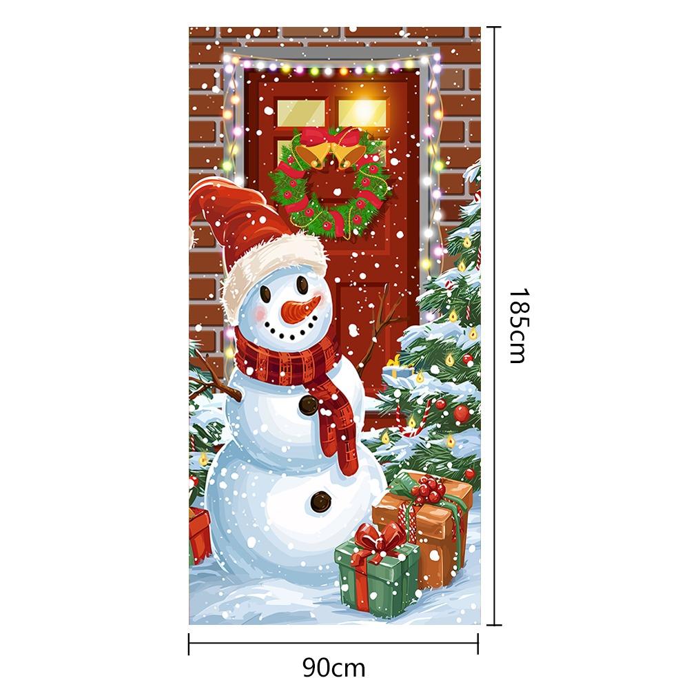 DIY Accessories Christmas Door Cover Multi Scene Window Sign Banners New Xmas Ornament  Christmas