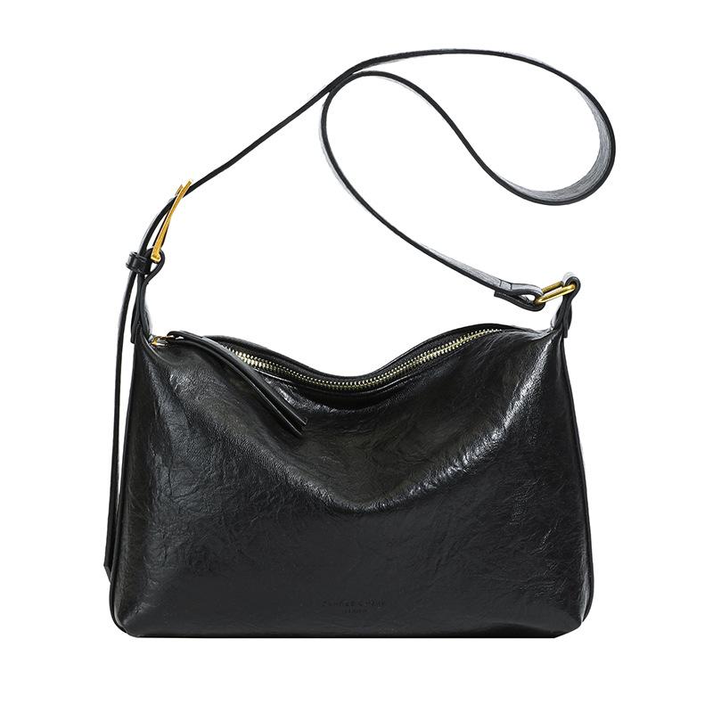 Commuter Bag Women's New Versatile Large-capacity Solid Color Shoulder Messenger Bag
