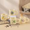 Керамическая кружка для фруктов высокой ценности, домашняя офисная чашка для воды, милая чашка для кофе для девочки, кружка для молока, подарок