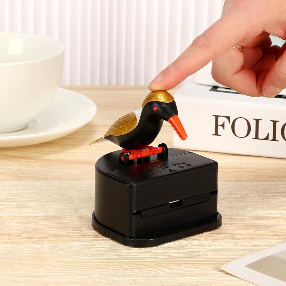 Cute Plastic Automatic Bird Toothpicks Container Toothpick Dispenser Toothpick Holder Box