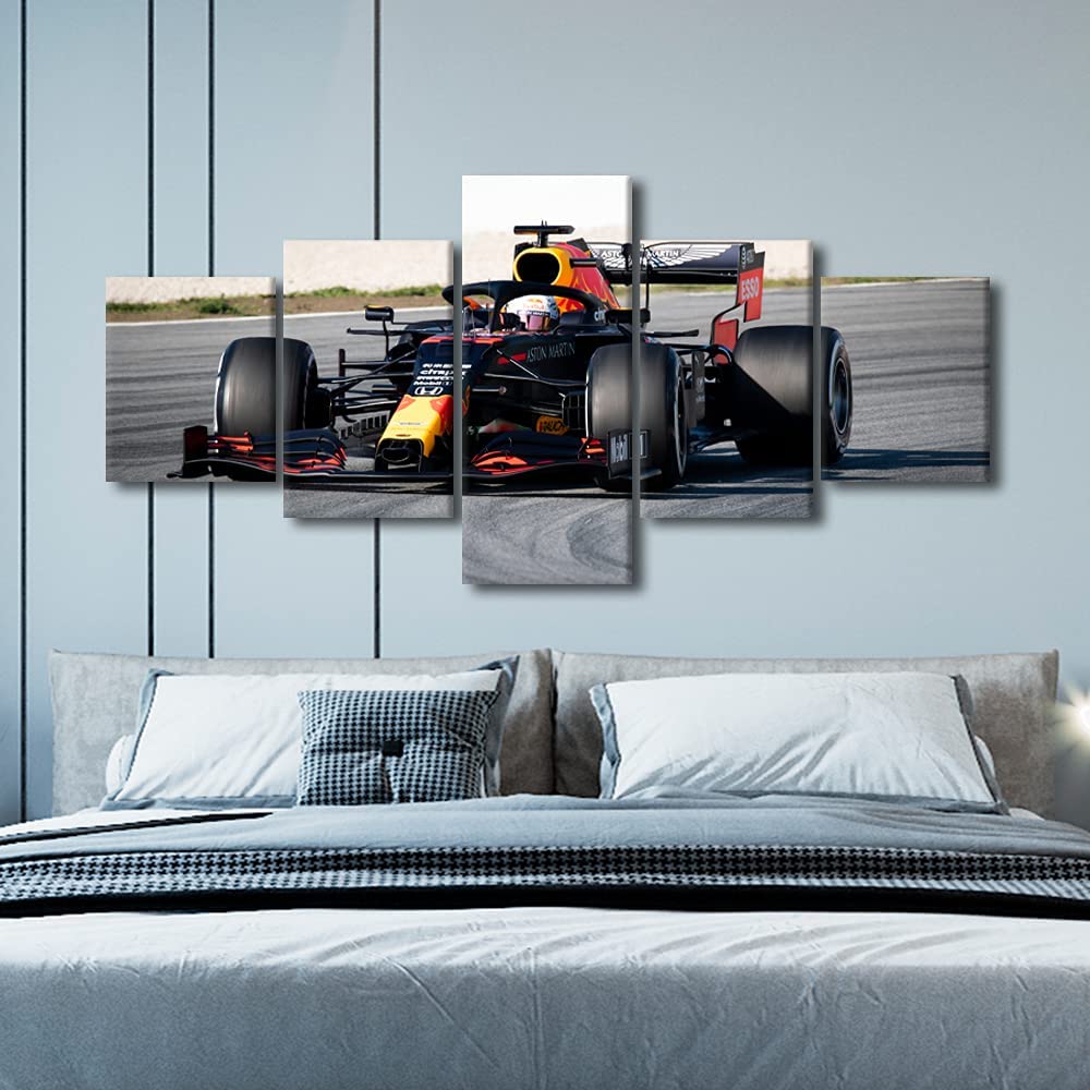 5 шт. деревенский гоночный автомобиль F1, дом, спортивный автомобиль, холст, картины, настенный художественный постер, домашний декор, 5 панелей, современные абстрактные картины