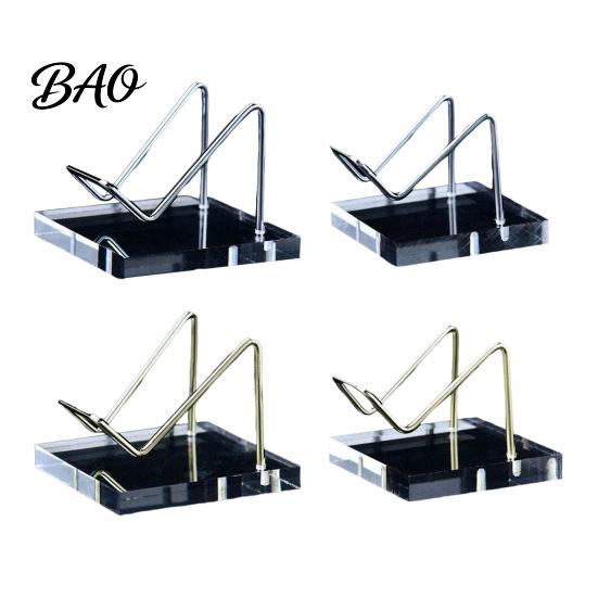 Acrylic Art Display Stand, Clear Tabletop Rock Easel Stands, Small Collectibles Shelf For Holder for Crystal Geodes Mineral Agate Coral Gemstone