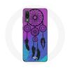 Чехол для Samsung Galaxy A02 Dream Catcher, черный, синий и фиолетовый фон