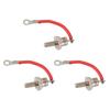 3PCS 25A ZX25 12 Diesel Generator Diode Small Portable Rectifier Diode Replacement Accessories Parts Positive Red Line