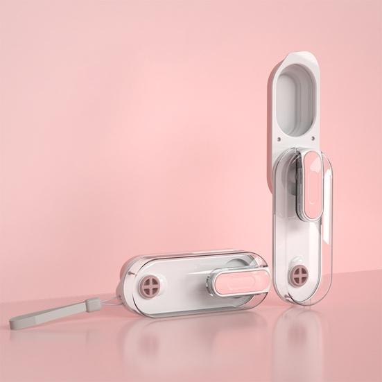 Бутылка для воды для собак, портативный дозатор воды для домашних животных со шнурком для прогулок на открытом воздухе, складная миска для воды для собак малых, средних и больших пород